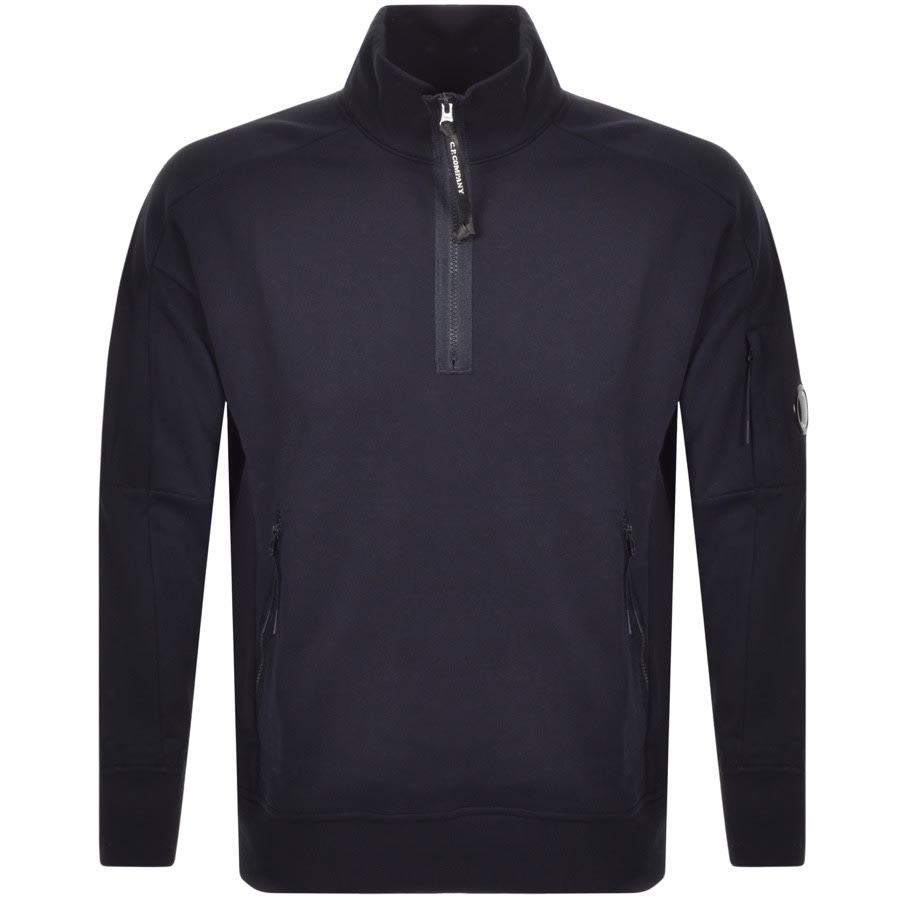 Alternative Image for ProductCP Company Half Zip Sweatshirt Navy1